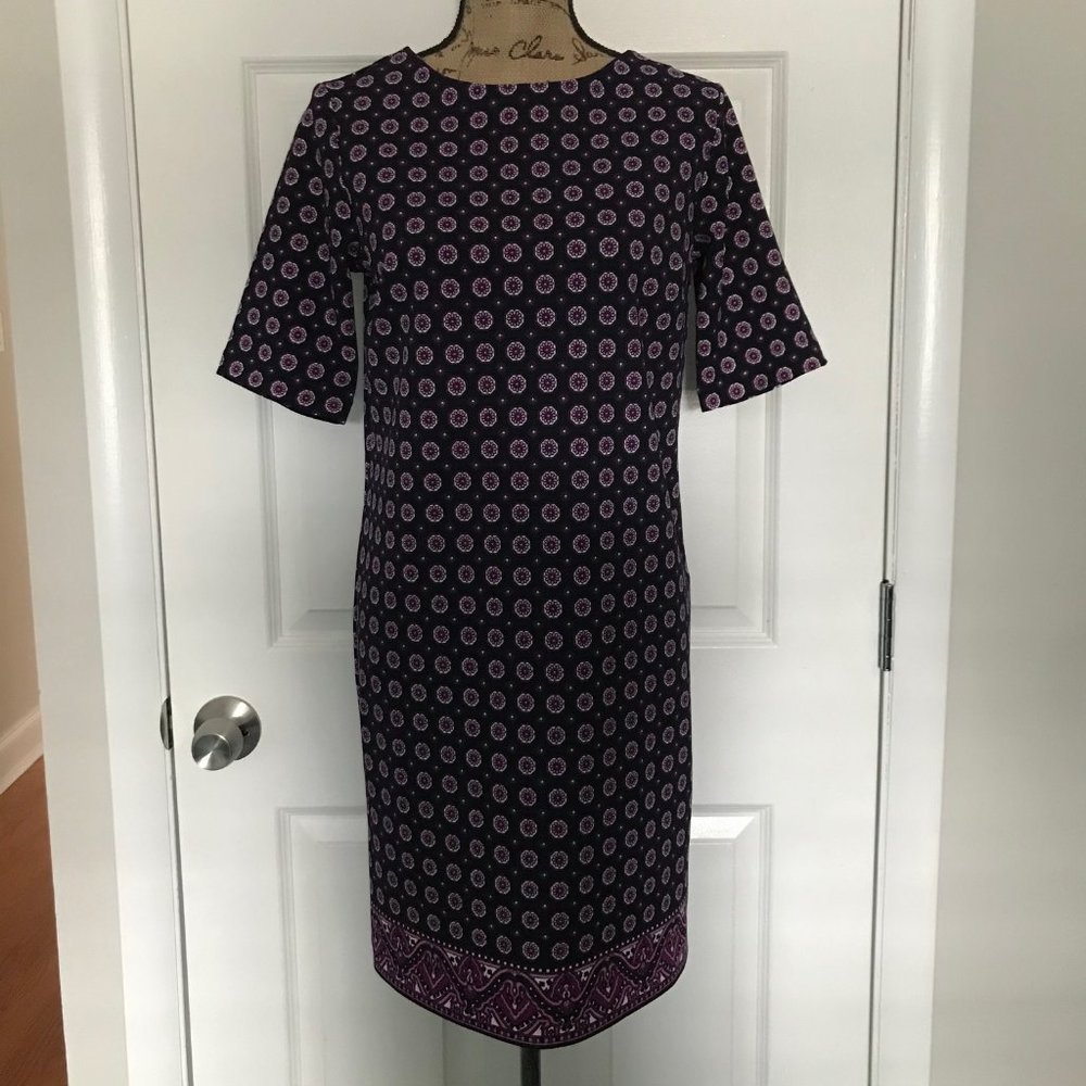 NWT Banana Republic Purple Short Sleeve Shift